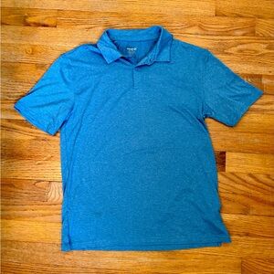 Boys Blue Polo Shirt Short Sleeve Old Navy Active Soft Go Dry Cool Lightweight
